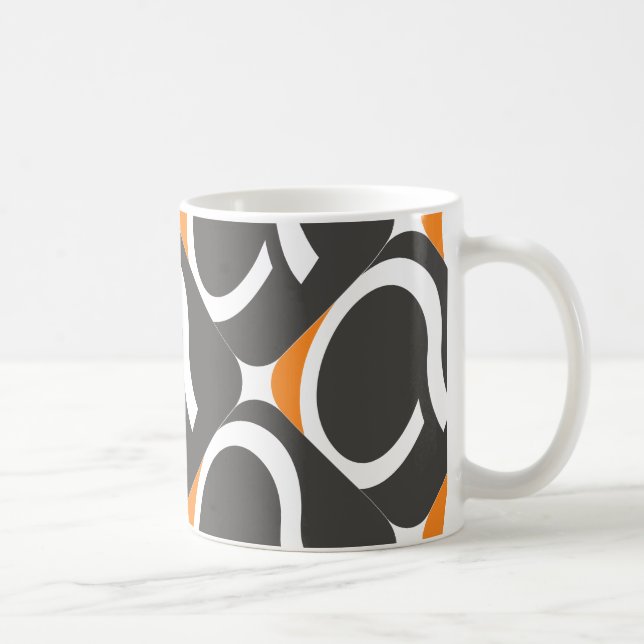 A caneca de Q - laranja (Direita)
