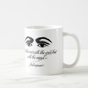 A caneca de Shakespeare, amor olha não com olhos