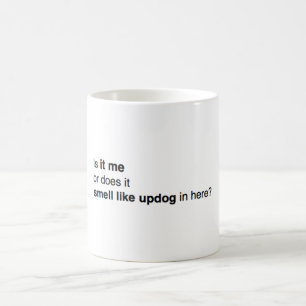 A caneca de "Updog" do escritório