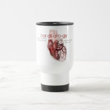 A caneca de viagem da definição da cardiologia