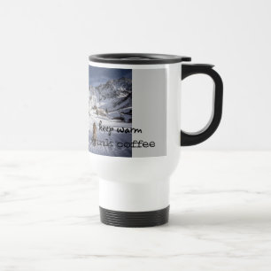 A caneca de viagem de Leonberger mantem-se morno