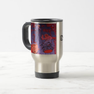 A caneca de viagem dos montadores