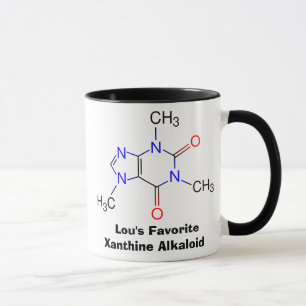 A caneca de viciado de cafeína