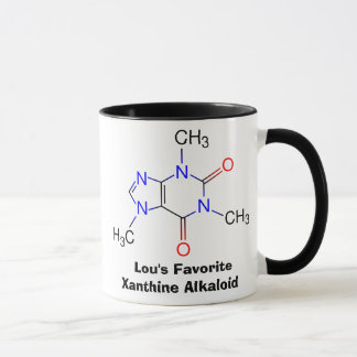 A caneca de viciado de cafeína