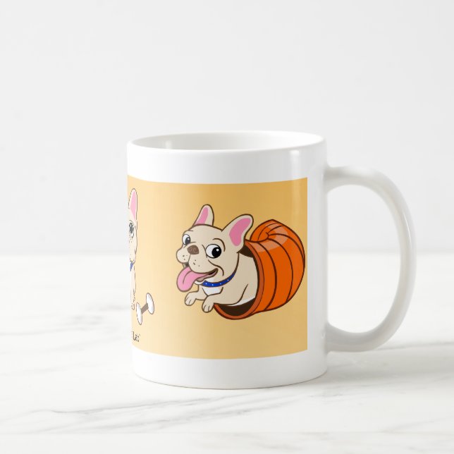 A caneca do branco de Frenchie (Direita)