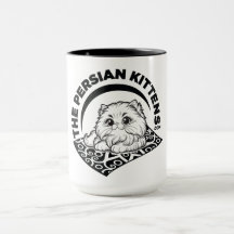 A Caneca do Logotipo dos Gatinhos Persas 1