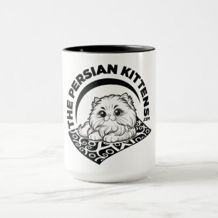 A Caneca do Logotipo dos Gatinhos Persas 1