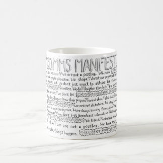 A caneca do manifesto de Comms