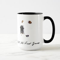 A caneca do olhar fixo de Pyrenees
