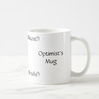 A caneca do optimista