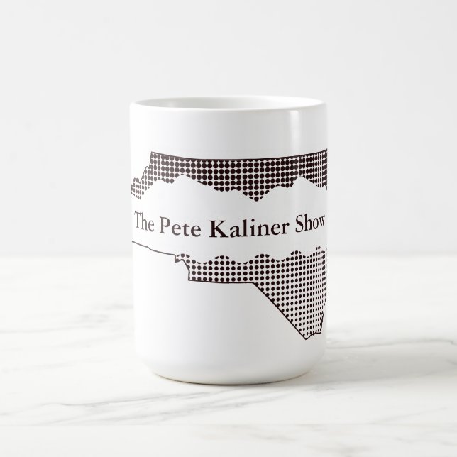 A caneca do programa Pete Kaliner (Centro)