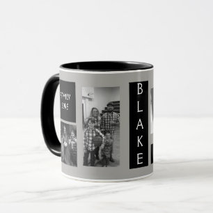A caneca dos homens cinzentos pretos