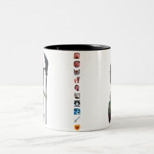 A caneca feliz do Hob com Emote a listra