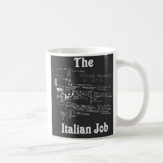 A caneca italiana do mapa do trabalho