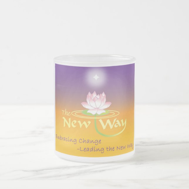 A caneca nova do vidro de fosco da maneira (Centro)