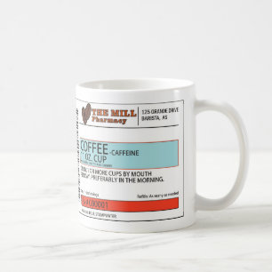 A caneca original da prescrição do café - 11 onças