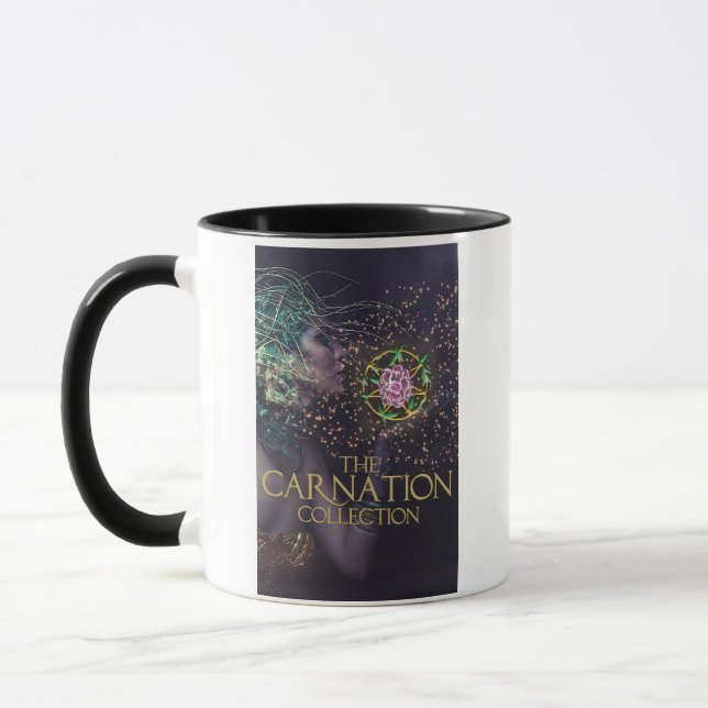 A caneca The Carnation Collection (Esquerda)