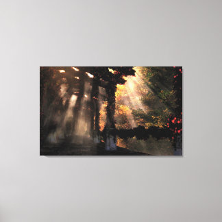 A Canvas do caminho sombreado (outono)