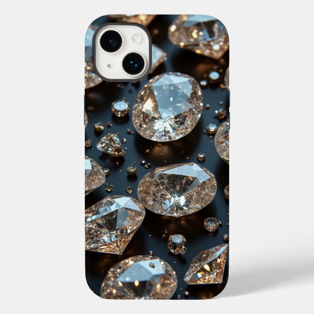 A capas de iphone de diamante parece um luxo de di (Verso)