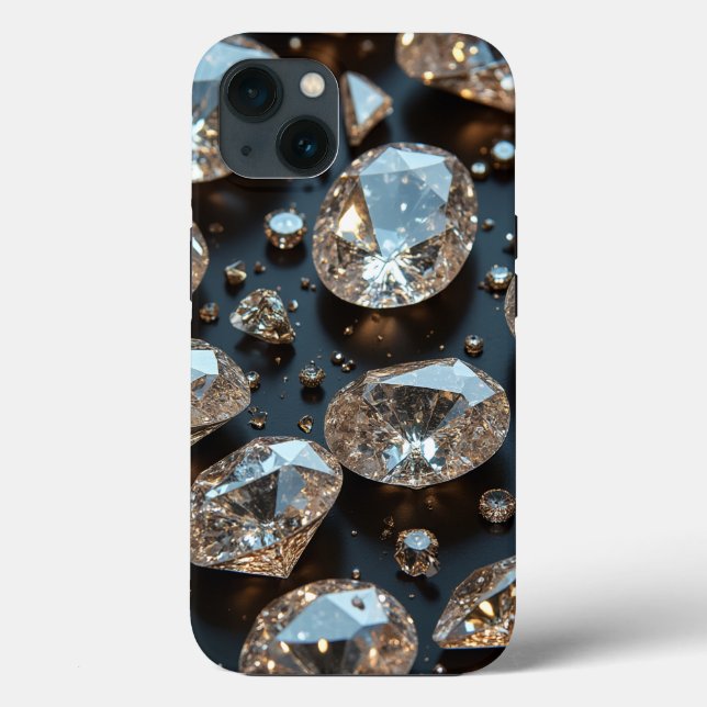A capas de iphone de diamante parece um luxo de di (Verso)