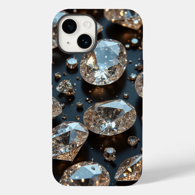A capas de iphone de diamante parece um luxo de di (Verso)