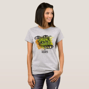 A capoeira não para o t-shirt das senhoras