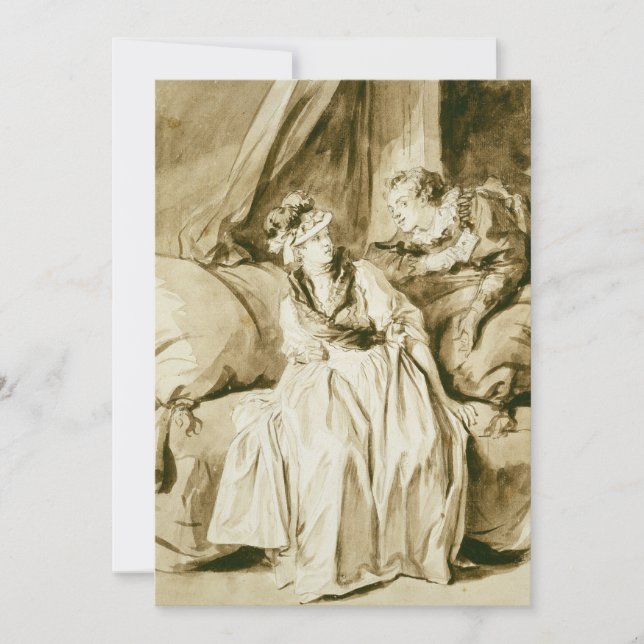 A Carta (Conversa Espanhola) de Fragonard (Frente)