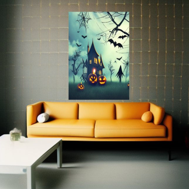 A casa assustadora| Poster de Arte IA (Criador carregado)