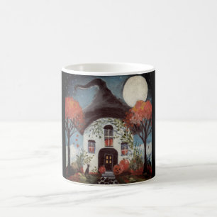 A casa de campo das bruxas da caneca de café do