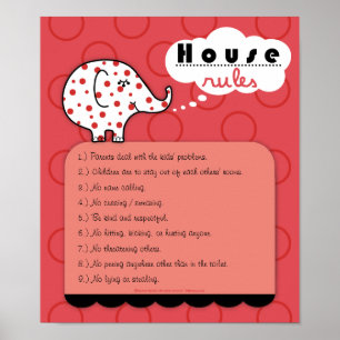 A casa do elefante do Pinkie ordena o poster