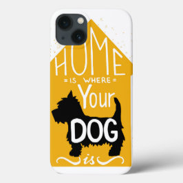 A casa é o lugar onde o cão está