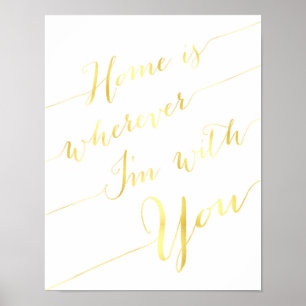 A casa é onde quer que eu sou com você poster da