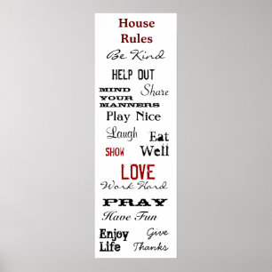 A casa ordena o poster