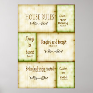 A casa ordena o poster