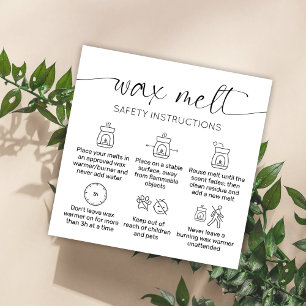 A Cera derrete o Cartões de agradecimentos Elegant