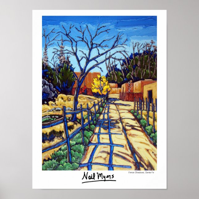 A cerca sombra Papai noel Fe Poster (Frente)