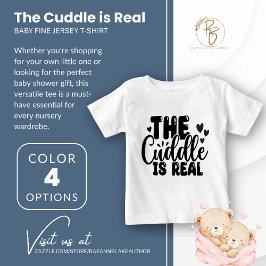 A charada é a camiseta do Real Baby Fine Jersey