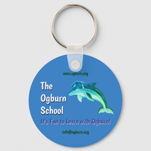 A Chaveiro do Golfinho da Escola Ogburn/Links do S (Frente)