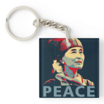 A Chaveiro personalizada FIGHTER-Aung San Suu Kyi