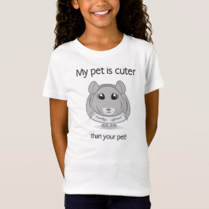 A chinchila é um t-shirt mais bonito da juventude