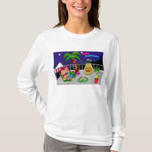 A cidade de Mele Kalikimaka ilumina o t-shirt das