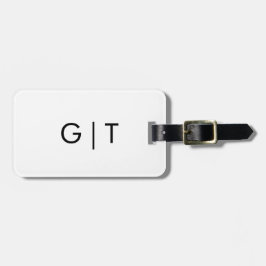 A & cidade inicial é a etiqueta de bagagem domésti