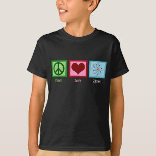 A ciência do amor da paz caçoa o t-shirt