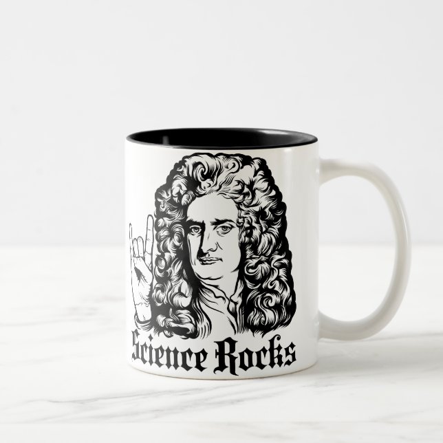 A ciência do senhor Isaac Newton balança canecas (Direita)