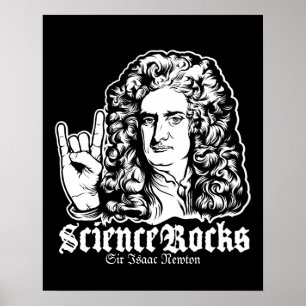 A ciência do senhor Isaac Newton balança posters