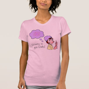 A ciência é para o t-shirt das meninas