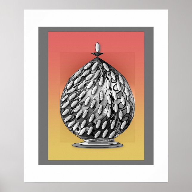 A Cinza da Ginger Jar Art Poster (Frente)