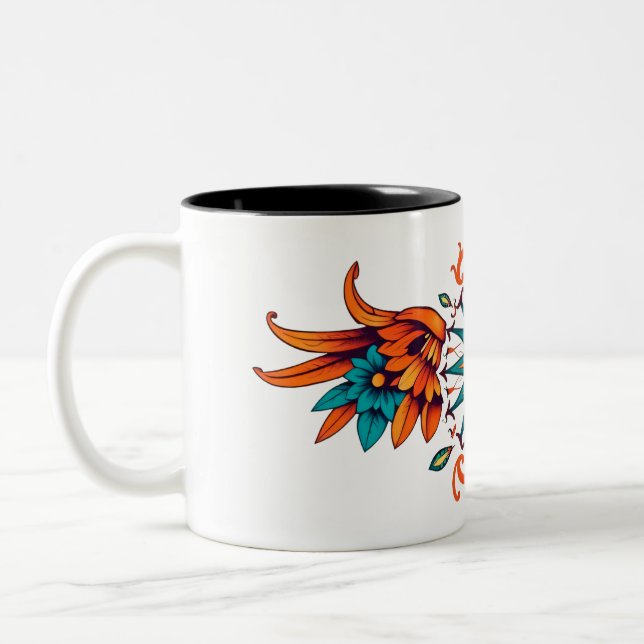 A Clássica Xícara De Café De Dois Tons (Esquerda)