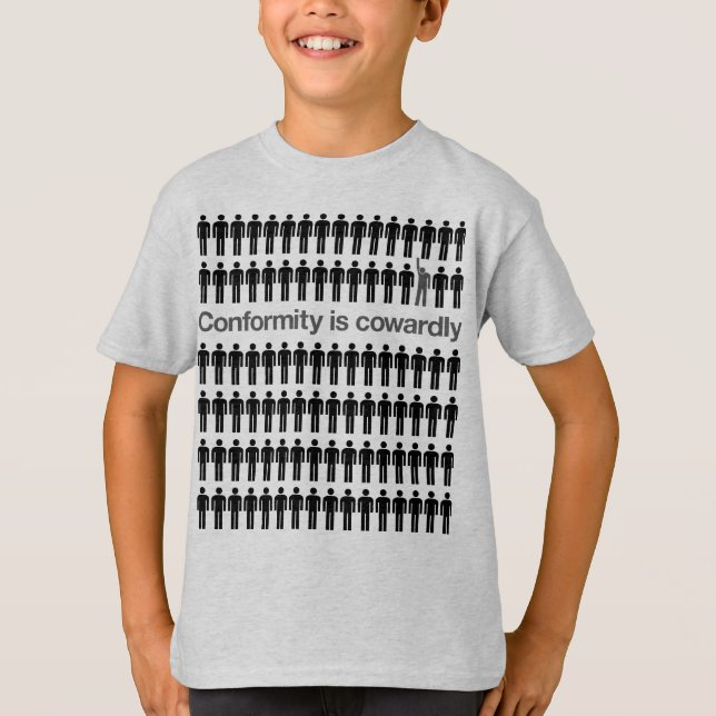 A conformidade é camisa Cowardly (Frente)