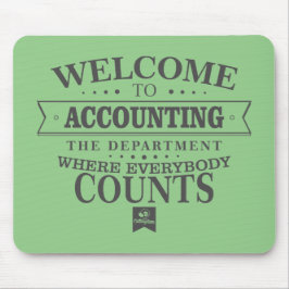 A contabilidade é onde todos conta! Mousepad